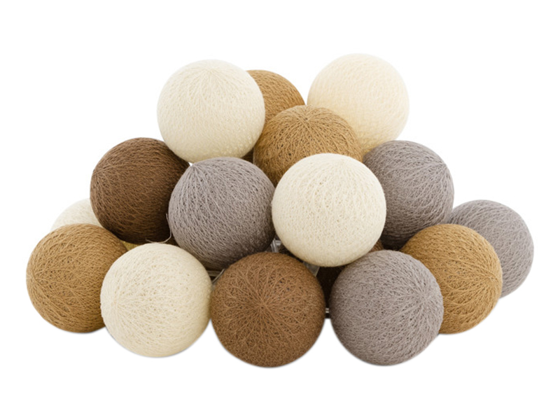 Cotton Ball Lights Outdoor extension kit lichtslinger - Caramelo
