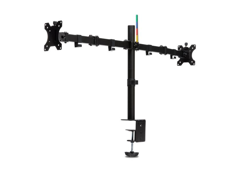 Kensington Tischhalterung SmartFit Ergo bis 8 kg – Schwarz Ergonomischer, verlängerter dual Monitorarm mit flexiblen Einstellungsmöglichkeiten