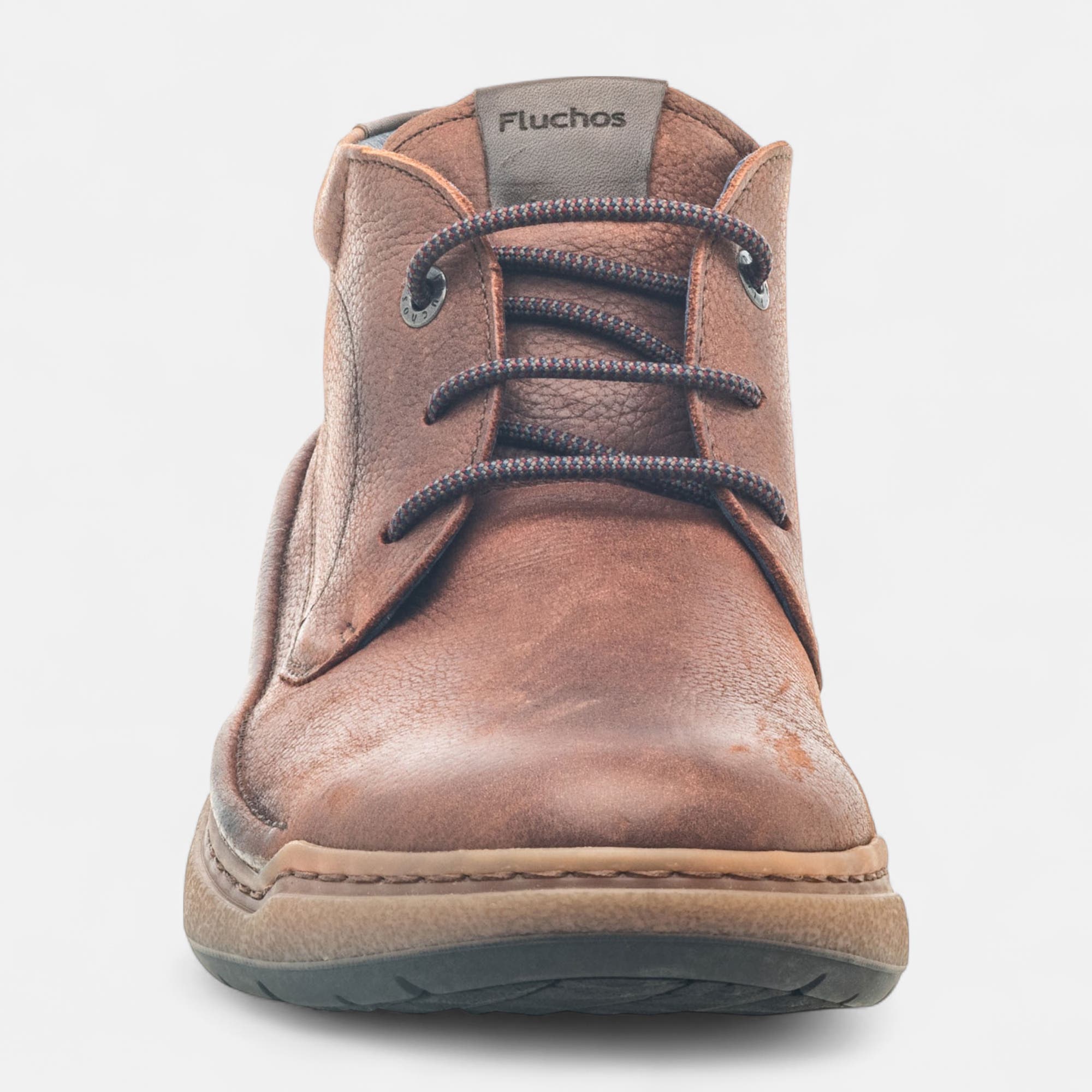 Bottines pieds sensibles Homme en cuir marron