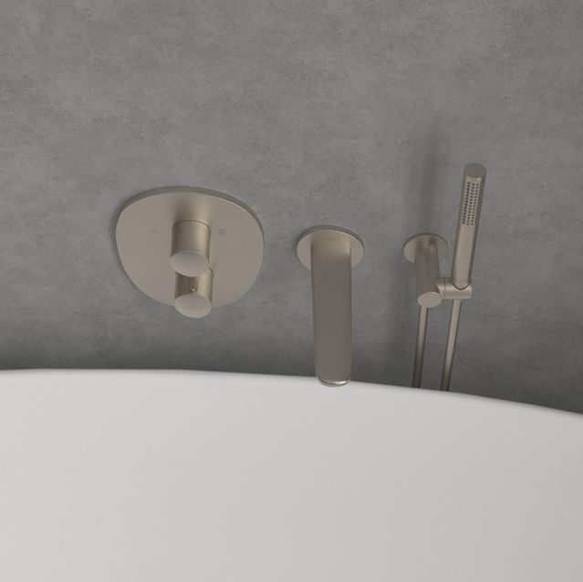 Villeroy & Boch - Antao - Inbouwthermostaat - Matt Brushed Nickel - RVS