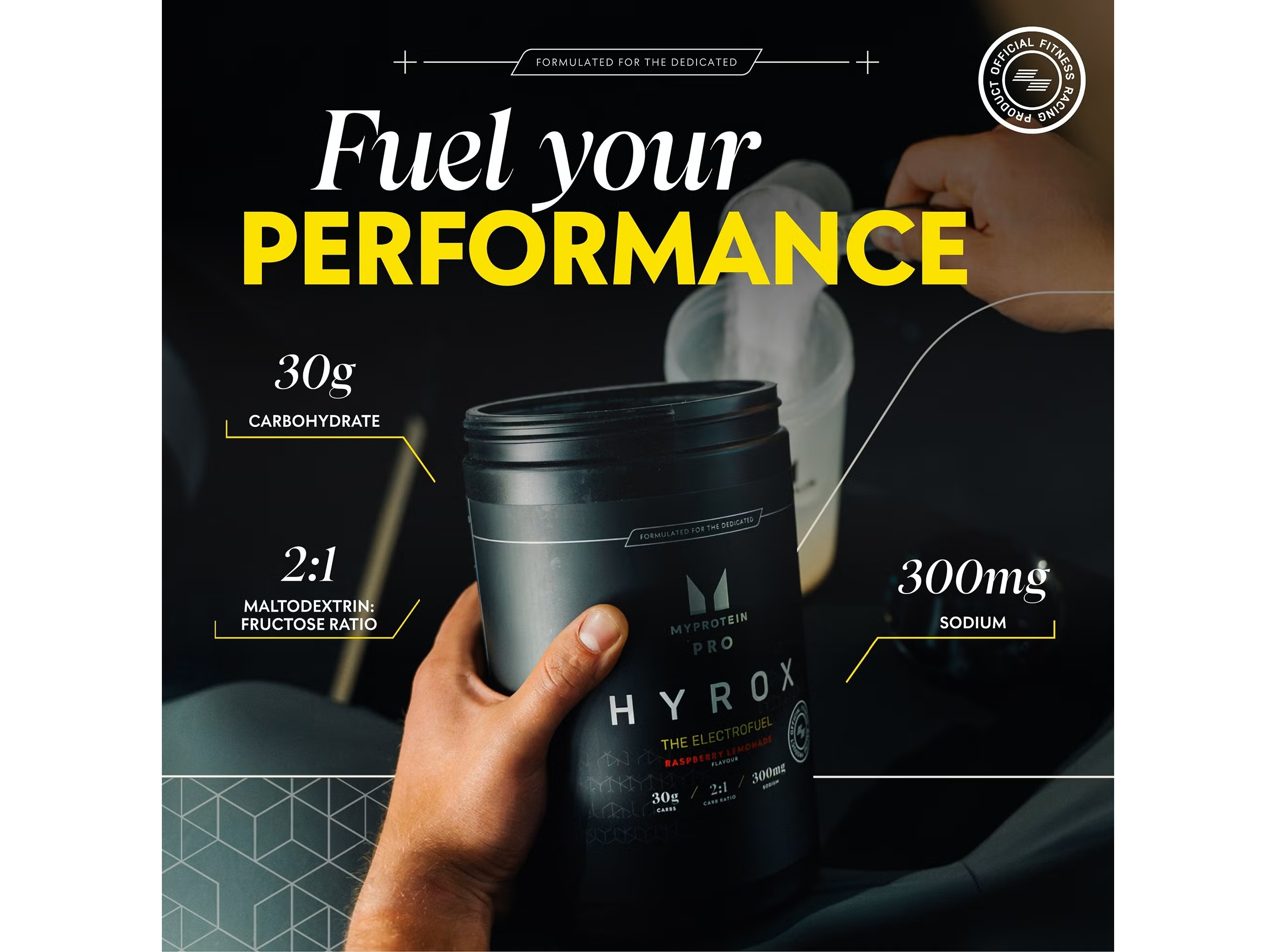 ENERGIA MYPROTEIN HYROX LAR/MANGA 1KG