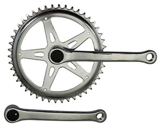 PEDALIER CITY P2R MANIVELLES ACIER 170mm PLATEAU 46D. CHAINE 2.38 (3-32 )