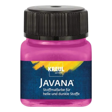 Javana Stoffmalfarbe für helle und dunkle Stoffe, 20 ml Glas magenta