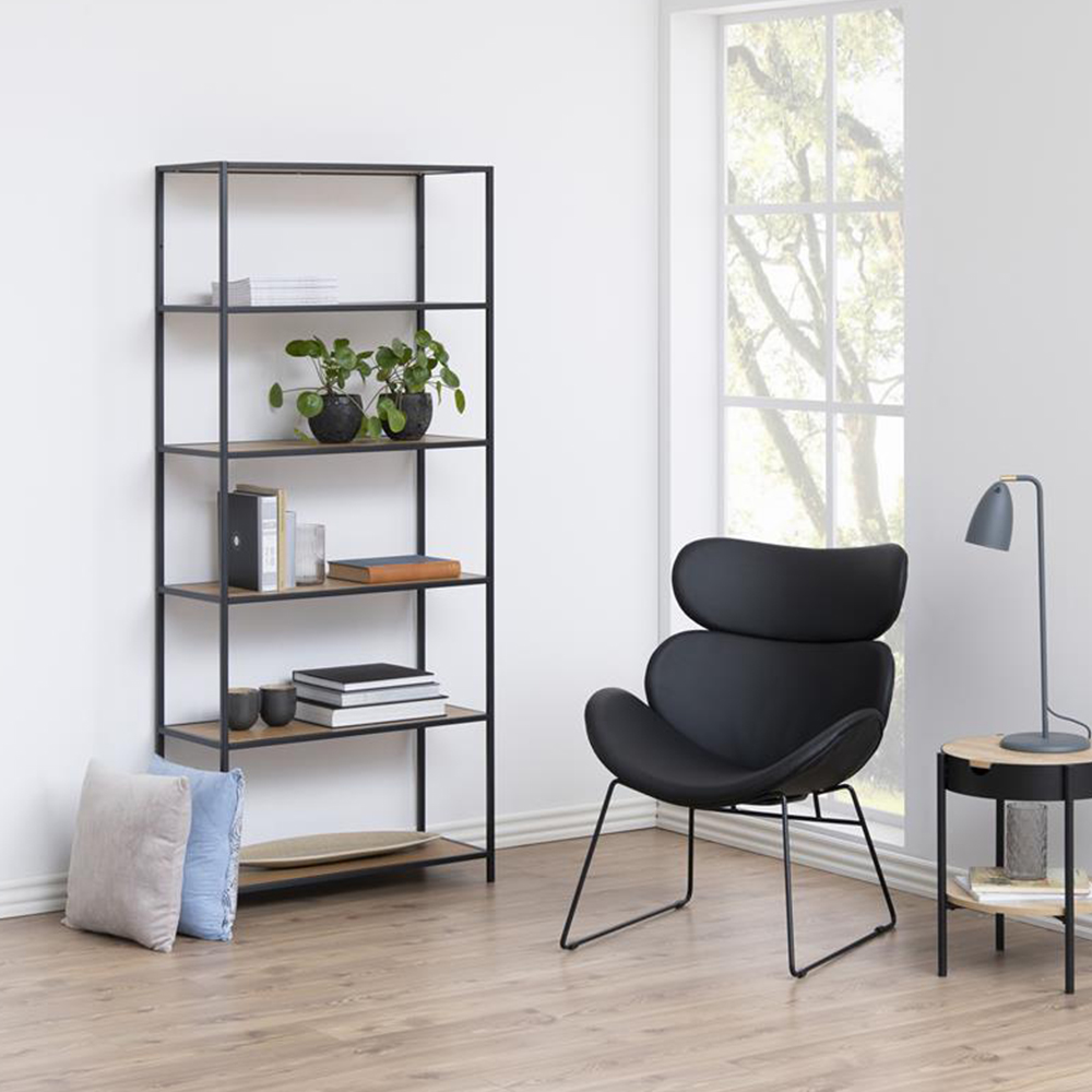 Hoge staande boekenkast Vic industrieel hout Naturel