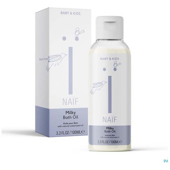Naif baby bath oil milky 100ml  - baby verzorging - Prénatal
