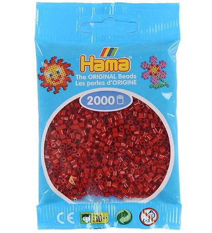 Hama Mini Perlen - 2000 st. - Mittelrot