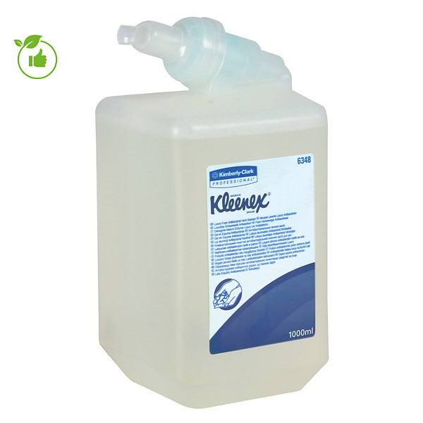 Cartouches savon mousse antiseptique Kleenex 1 L, lot de 6