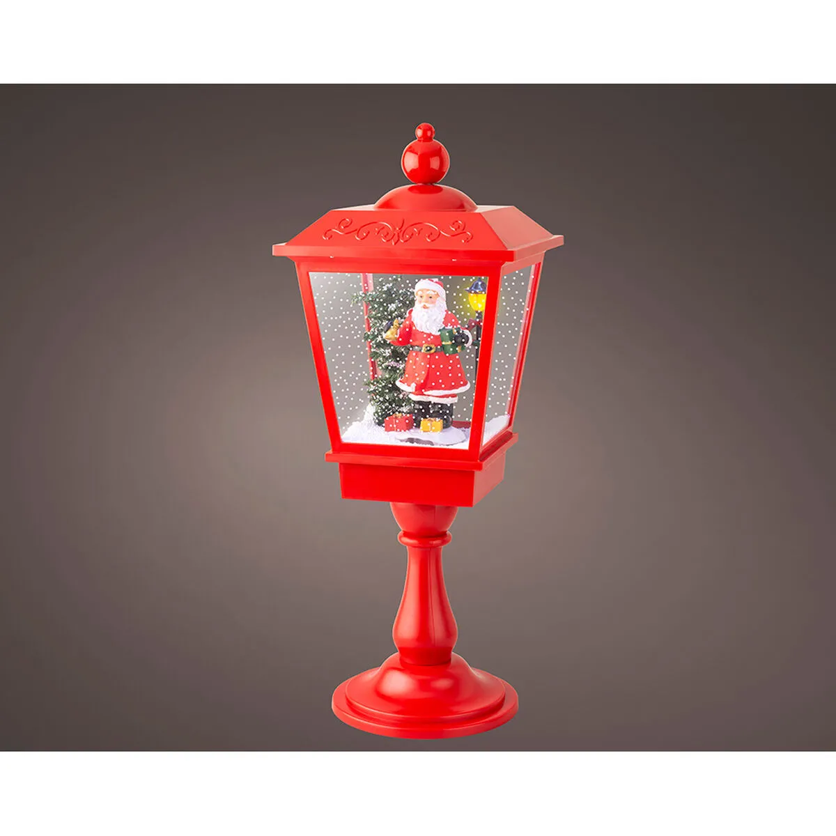 Lumineo Lanterne LED Rouge Père Noël