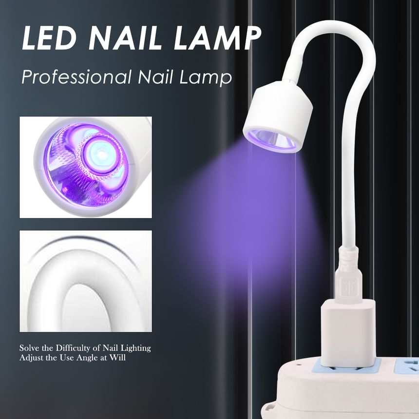HOMTEC - Flexibele USB Nail Art UV-lamp