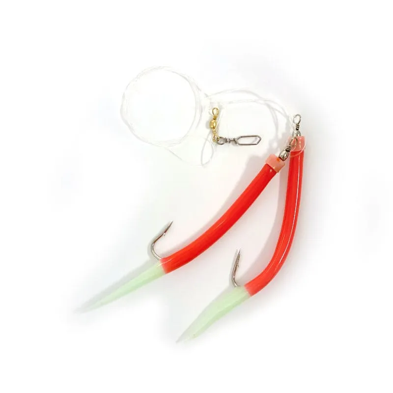 Fladen Fladen Gummi Mac- Red Lumi Tail Rig