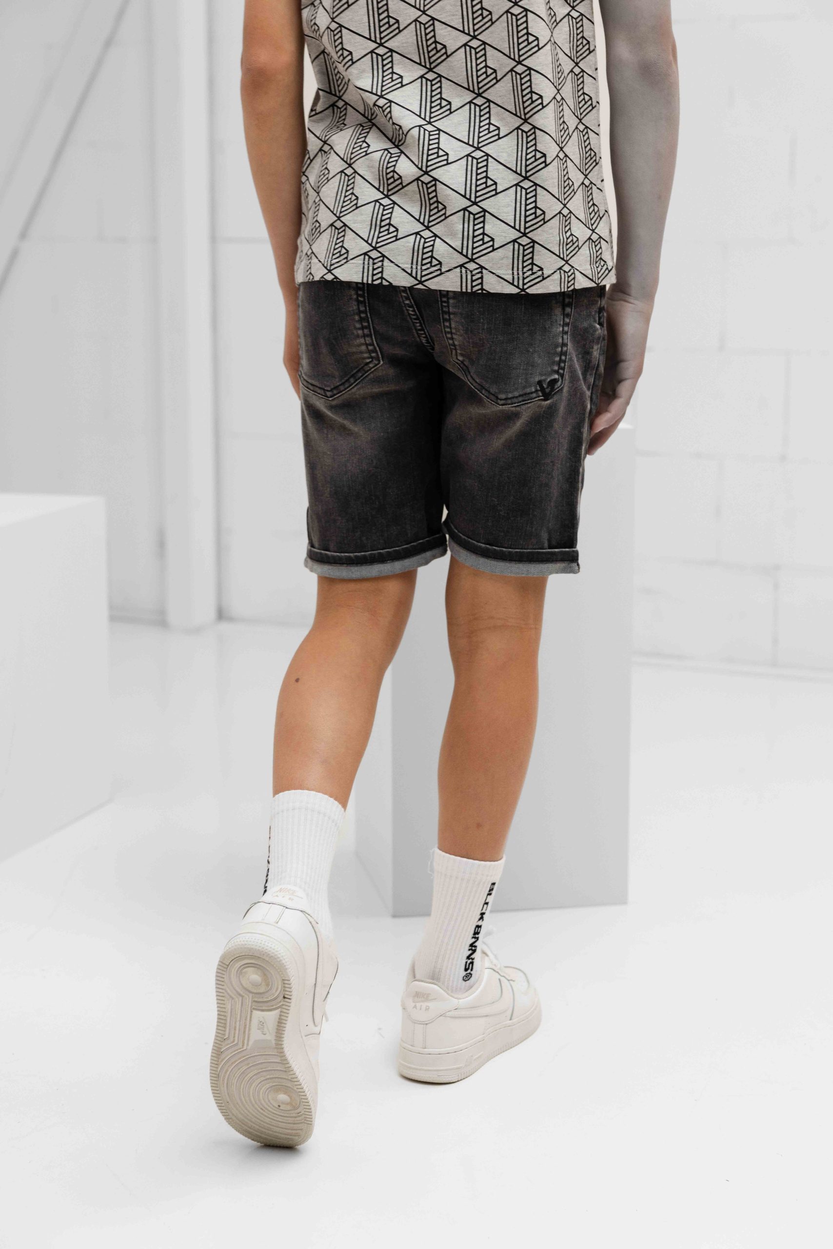 Vingino Charlie Icon Korte Broek Kids Donkergrijs