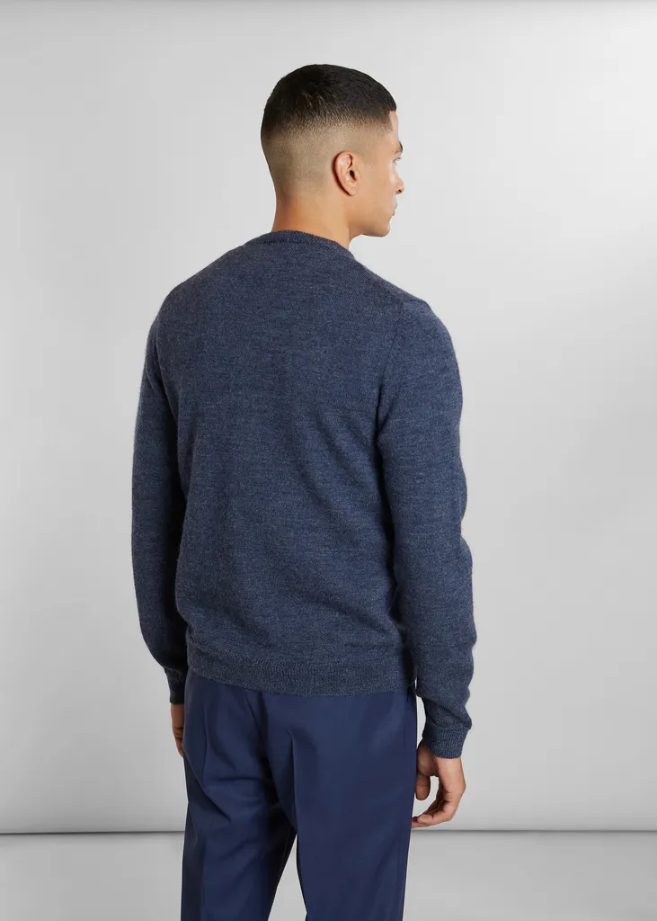Pull col rond en laine Shetland L'Exception Paris