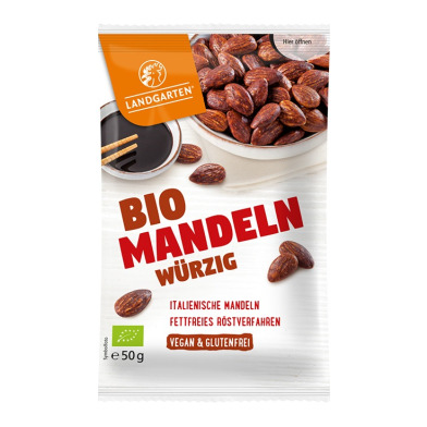 LANDGARTEN Mandeln würzig Bio glutenfrei vegan 50 g