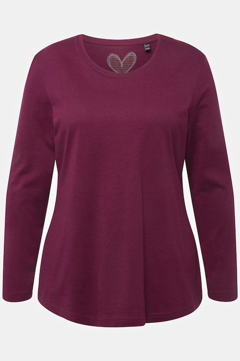 Shirt, Slim, Rundhalsausschnitt, Langarm