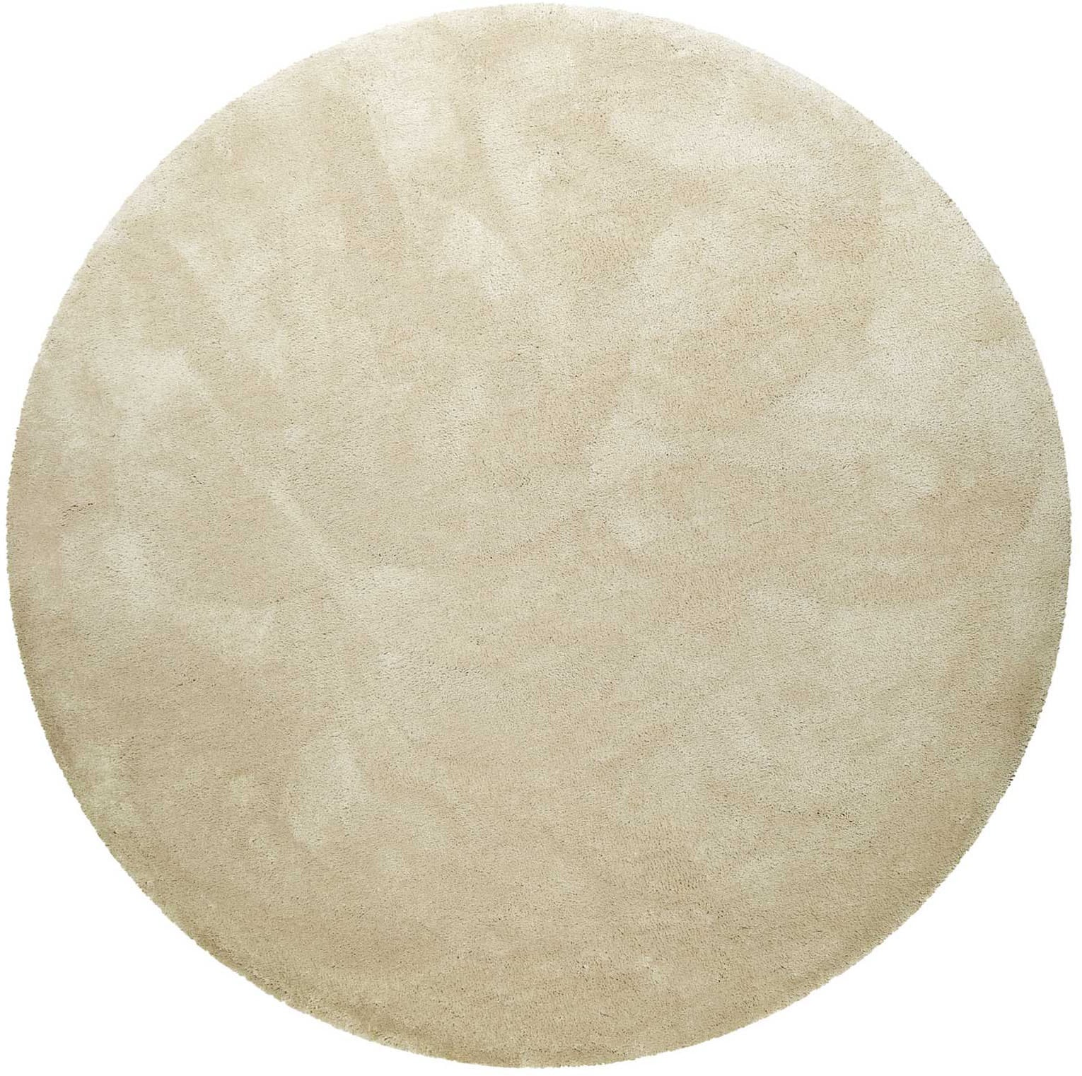 Homie Living Teppich »Pisa« rund 25 mm Höhe Hochflor, Microfaser, uni, weich, Shaggy, Wohnzimmer, Schlafzimmer