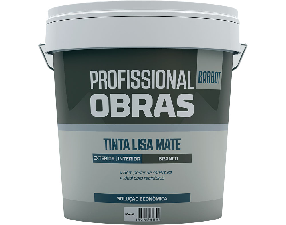 TINTA PROFISSIONAL OBRAS BARBOT EXTERIOR E INTERIOR LISA MATE BRANCO 15L