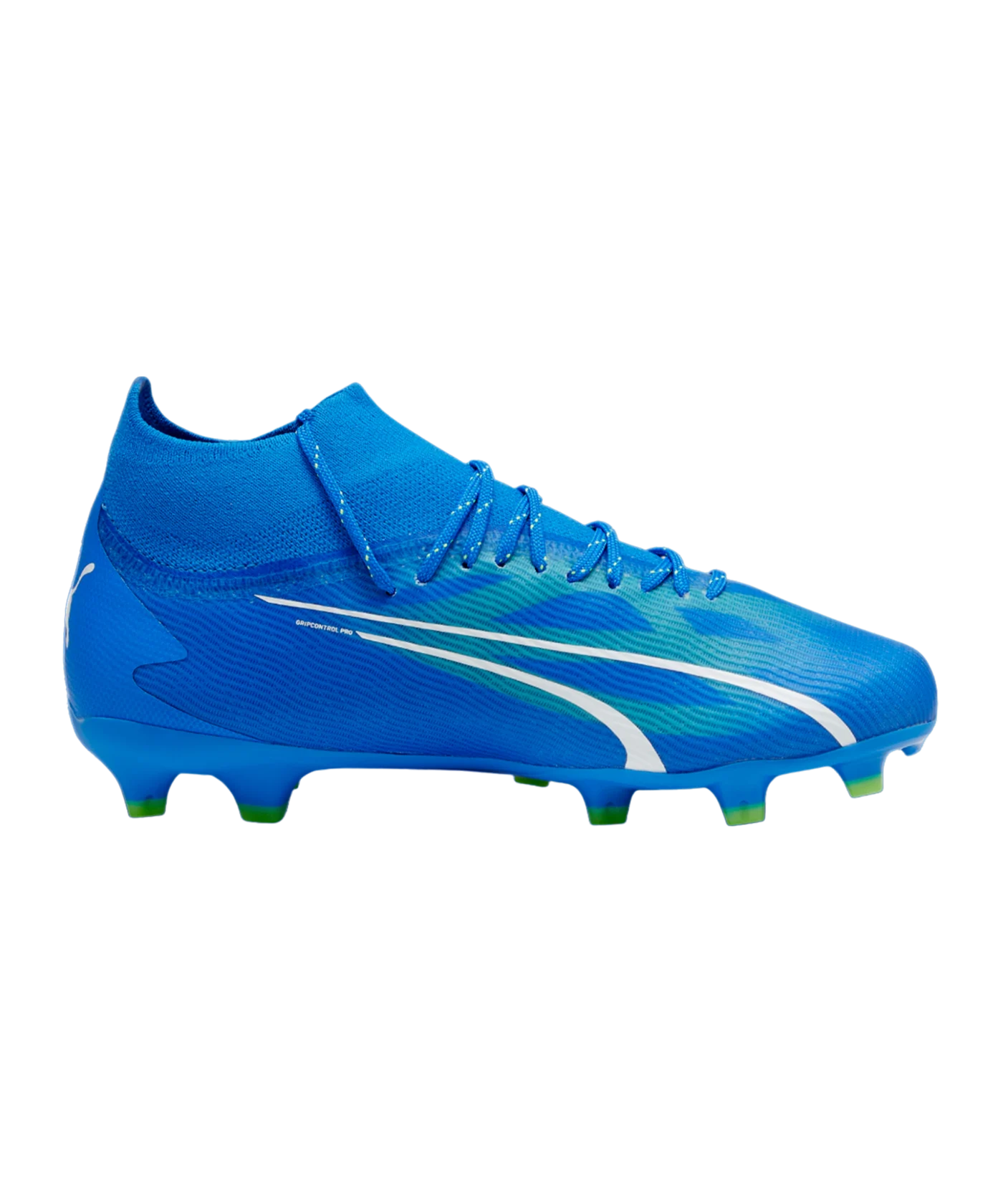 PUMA ULTRA Pro FG/AG Jr Gear Up Kids Blau Weiss F03