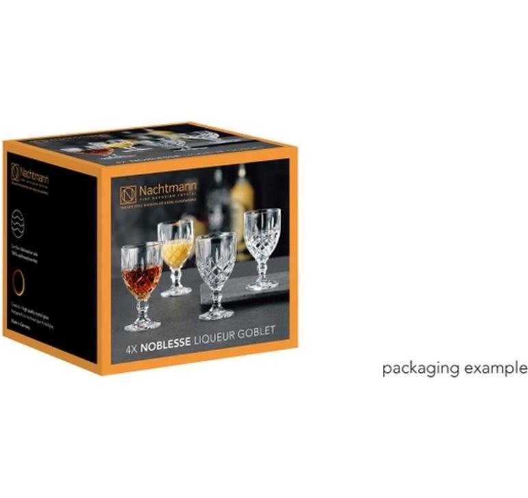 Likörglas Noblesse, 4 Stück 57 ml, 1 Stück, TransparentLikörglas-Set aus Kristallglas, geeignet für besondere Anlässe