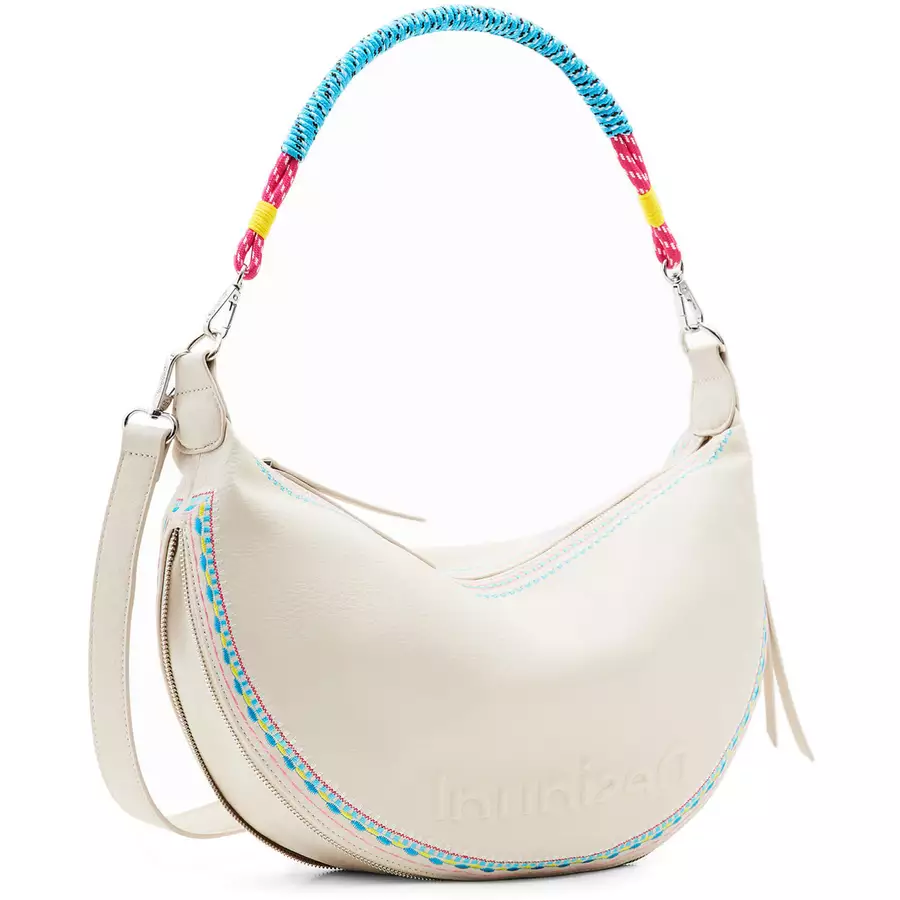Desigual Raven Kuwait - Schultertasche 47 cm raw white