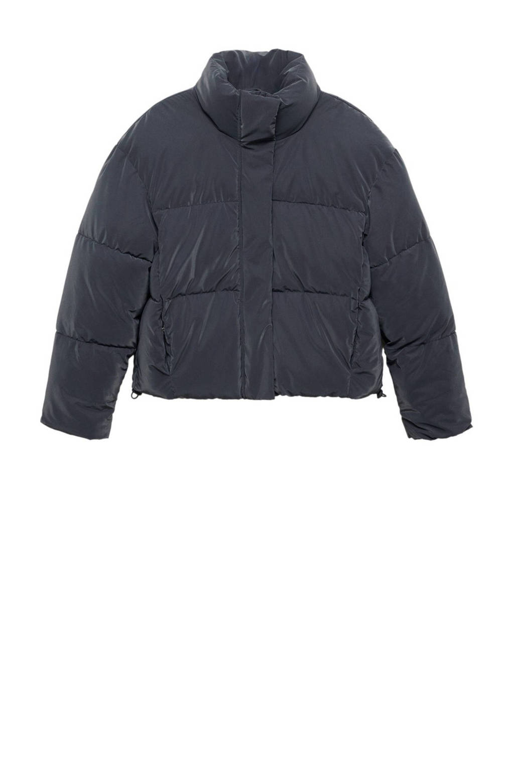 MANGO TEEN gewatteerde jas donkerblauw