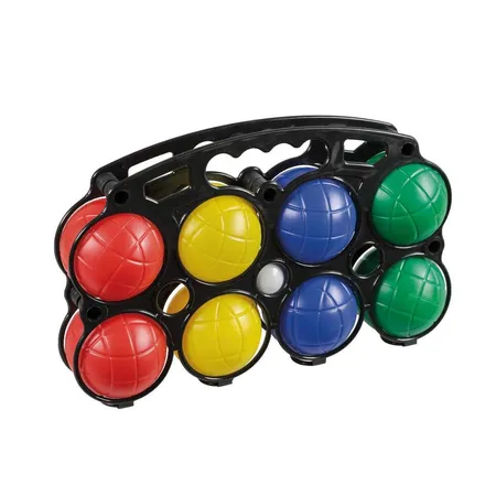 Idena Boccia Set mit 8 Kugeln und Tragekorb