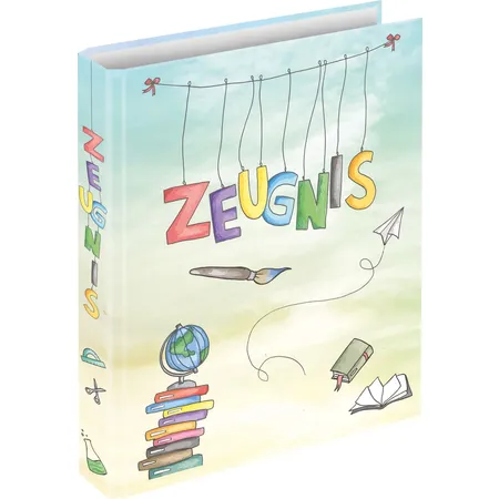 RNK Verlag Zeugnisringbuch “Schooldoodle” für DIN A4, 4-Ring