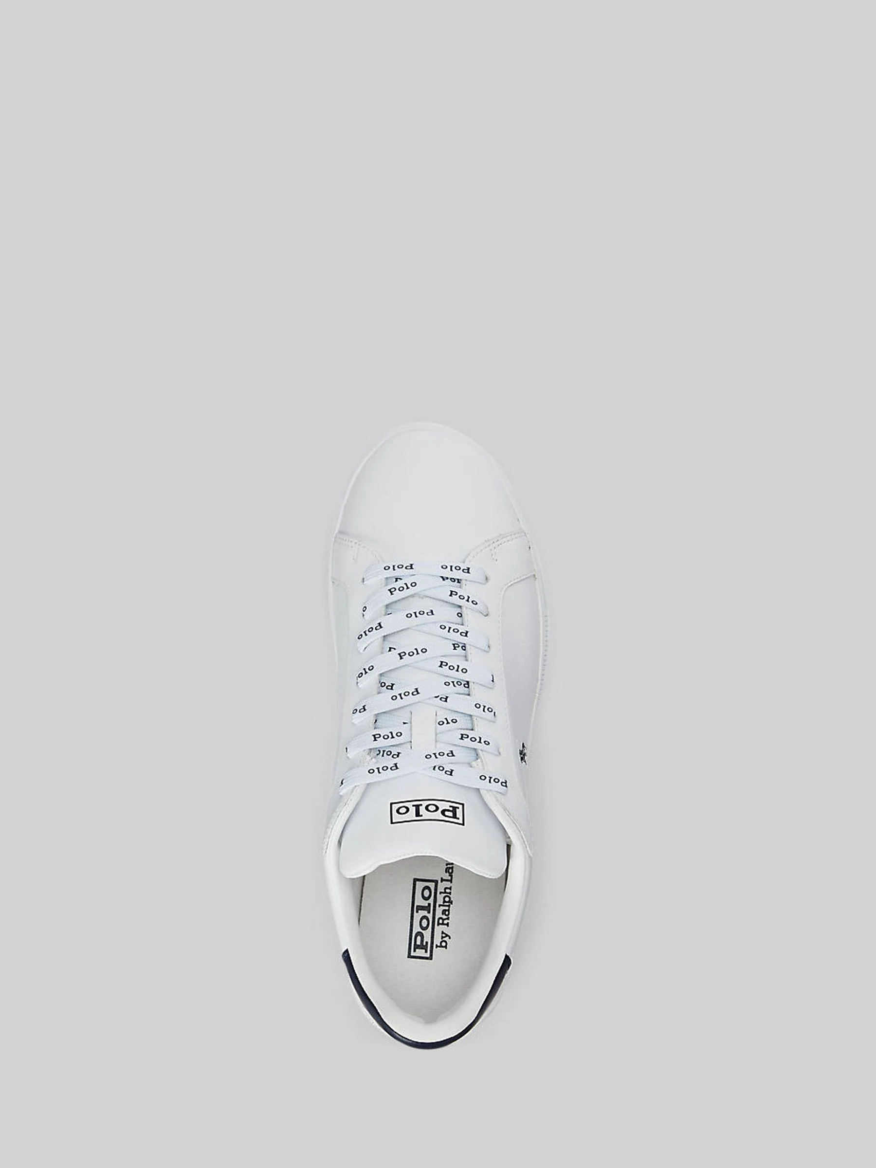 Wit/blauw - Polo Ralph Lauren - Heritage Court II - Leren sneakers