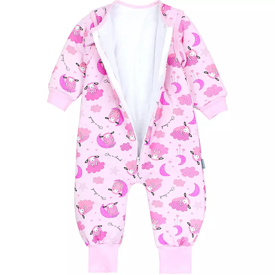 TupTam Baby Schlafsack mit Beinen und Ärmel Winter rosapink