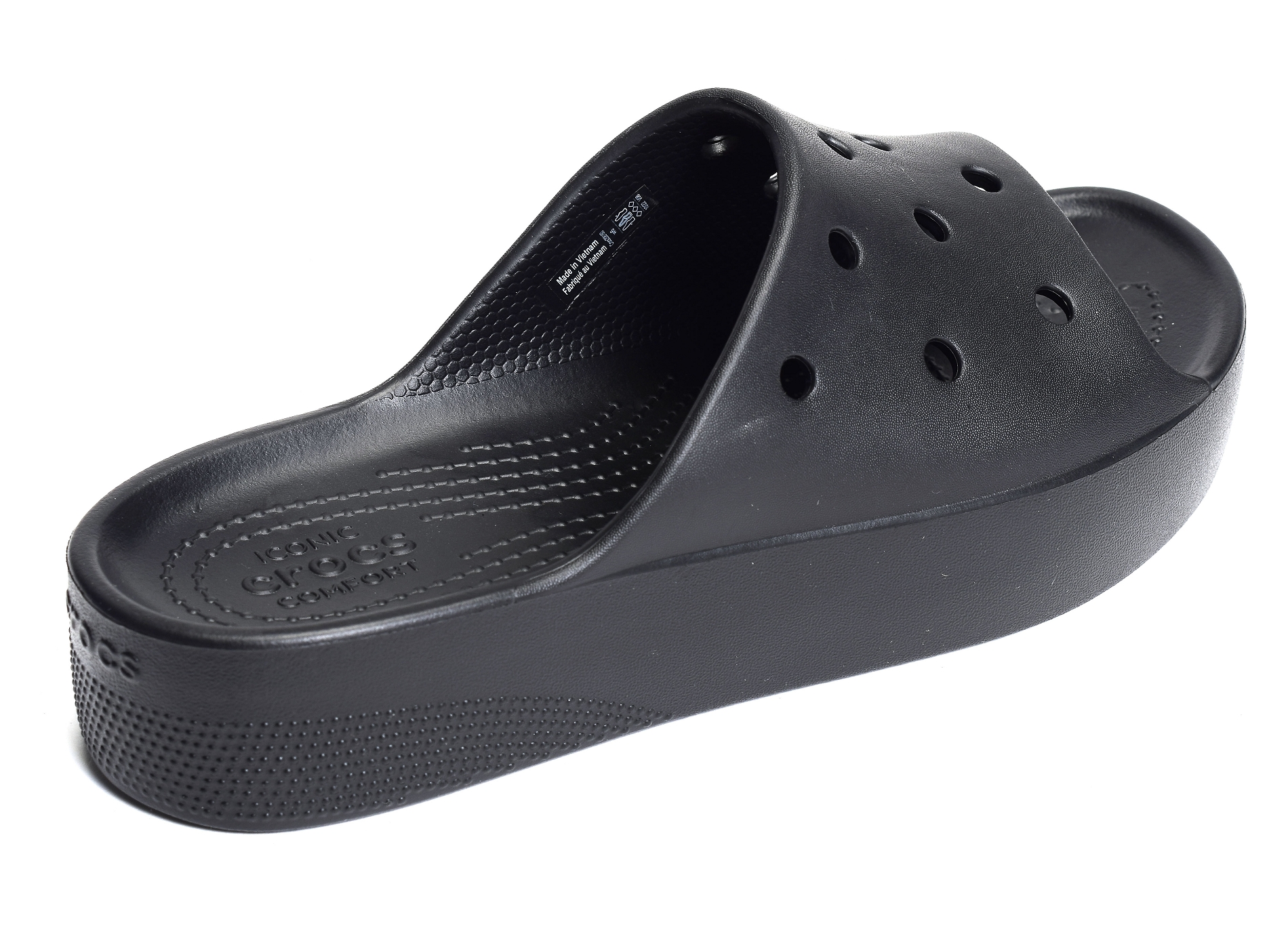 Classic platform slide noir
