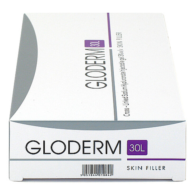Gloderm 30L 30 mg / ml Skin Filler Hyaluronsäure Fertigspritze, 1X1 ml