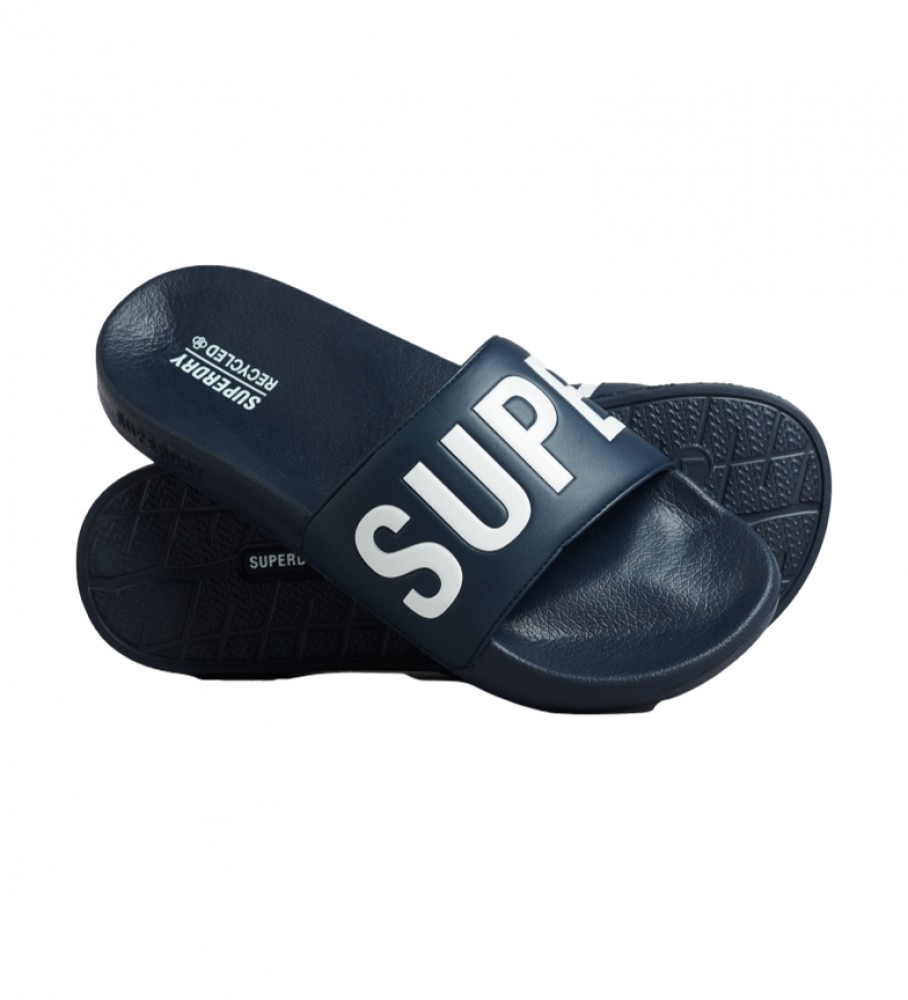 Superdry Chanclas de piscina Code Core marino