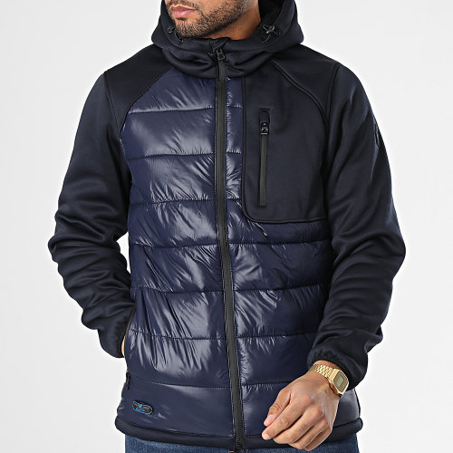 Veste Zippée Capuche Limelight Bleu Marine