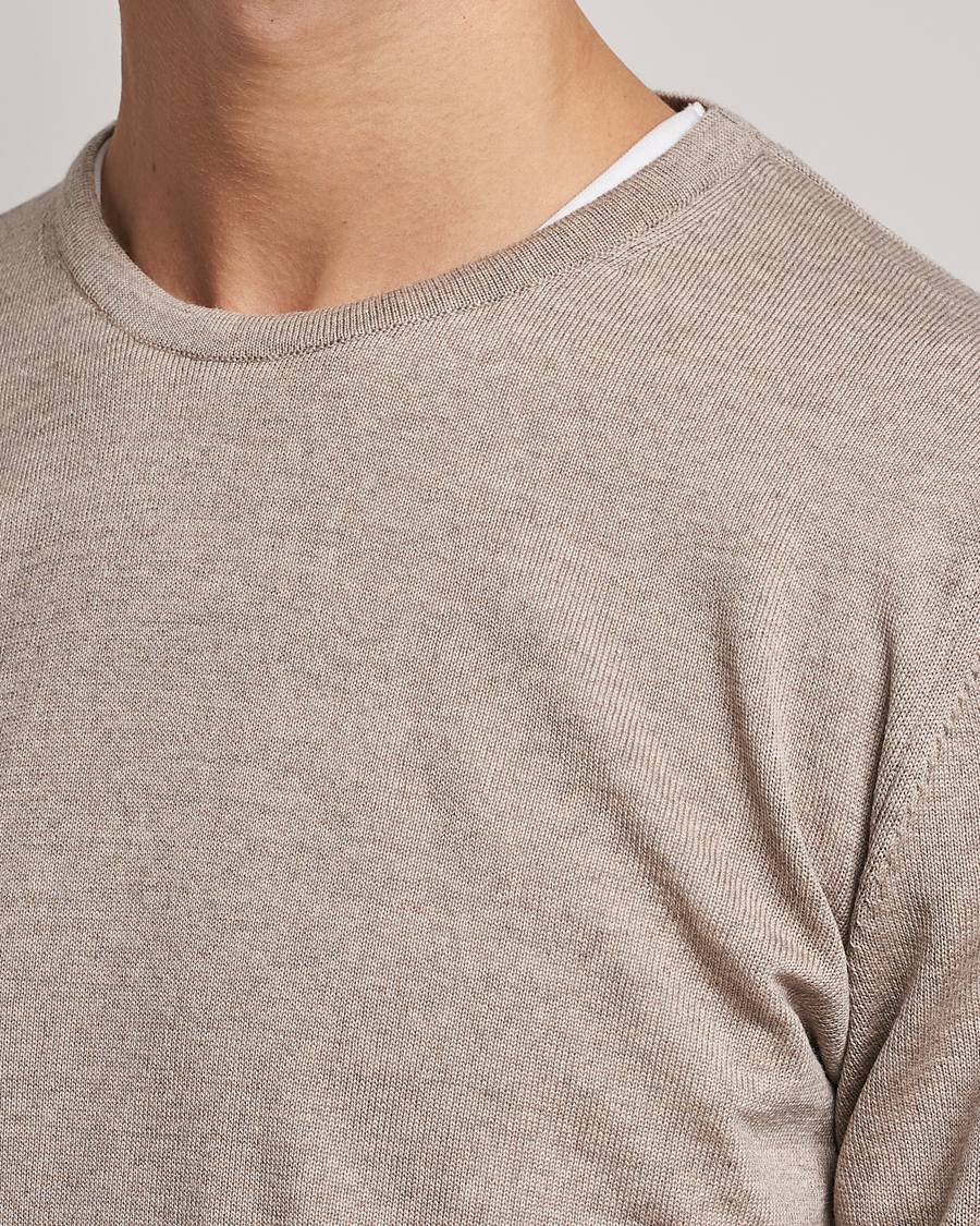 Stenströms Merino Crew Neck Sand