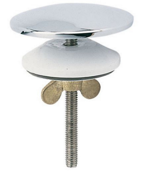 Cache trou luxe chromé sans borne 46 cm