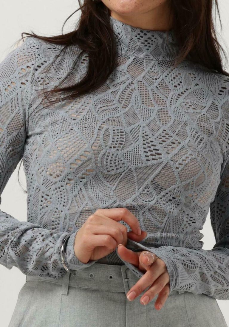 GESTUZ blauwe gestuz top hilma rollneck