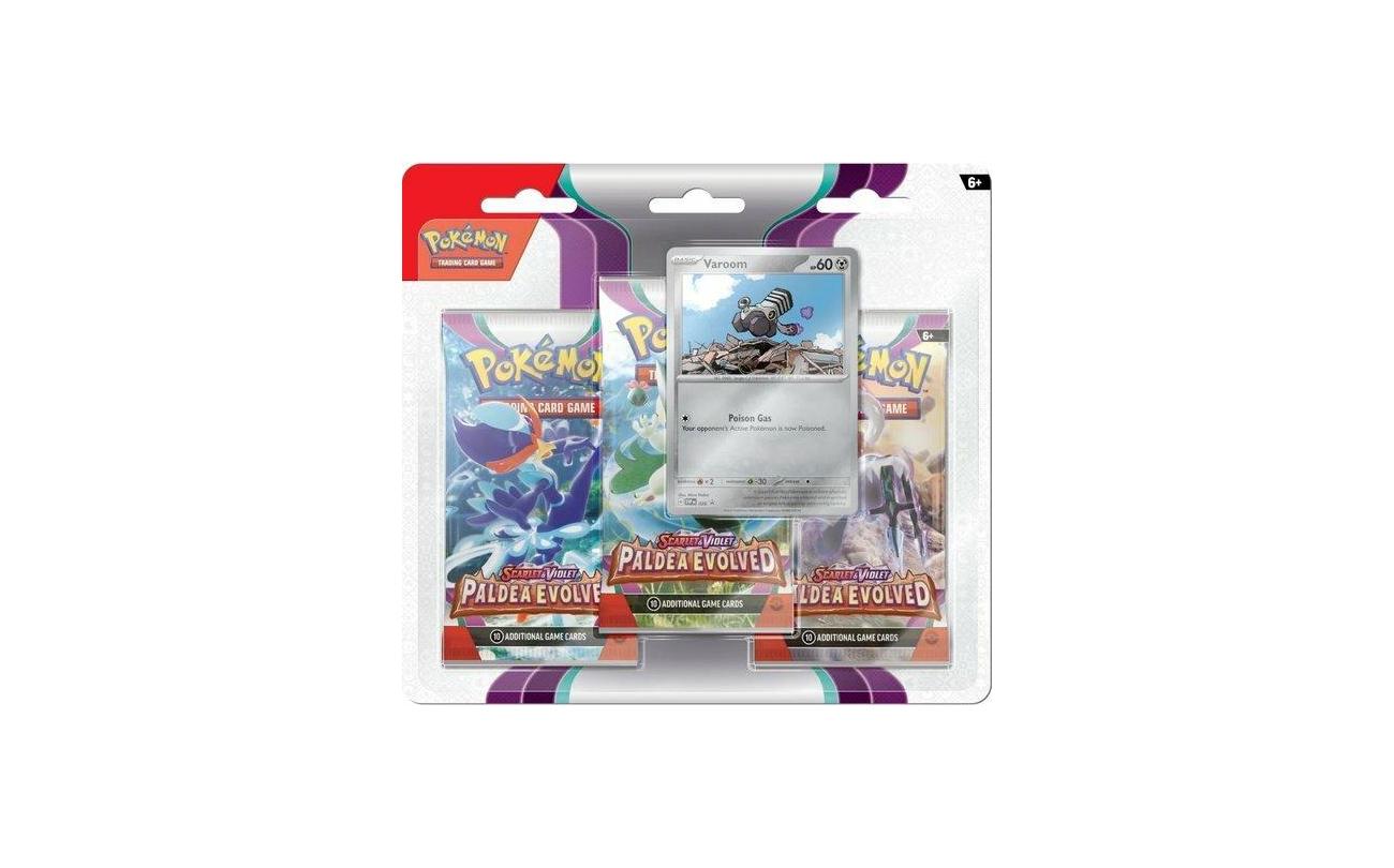 Pokemon Scarlet & Violet 02 Paldea Evolved - Blister 3 Boosters