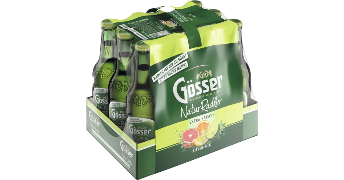 Gösser Naturradler Zitrus Mix 12x 0,33 Liter (Einweg)
