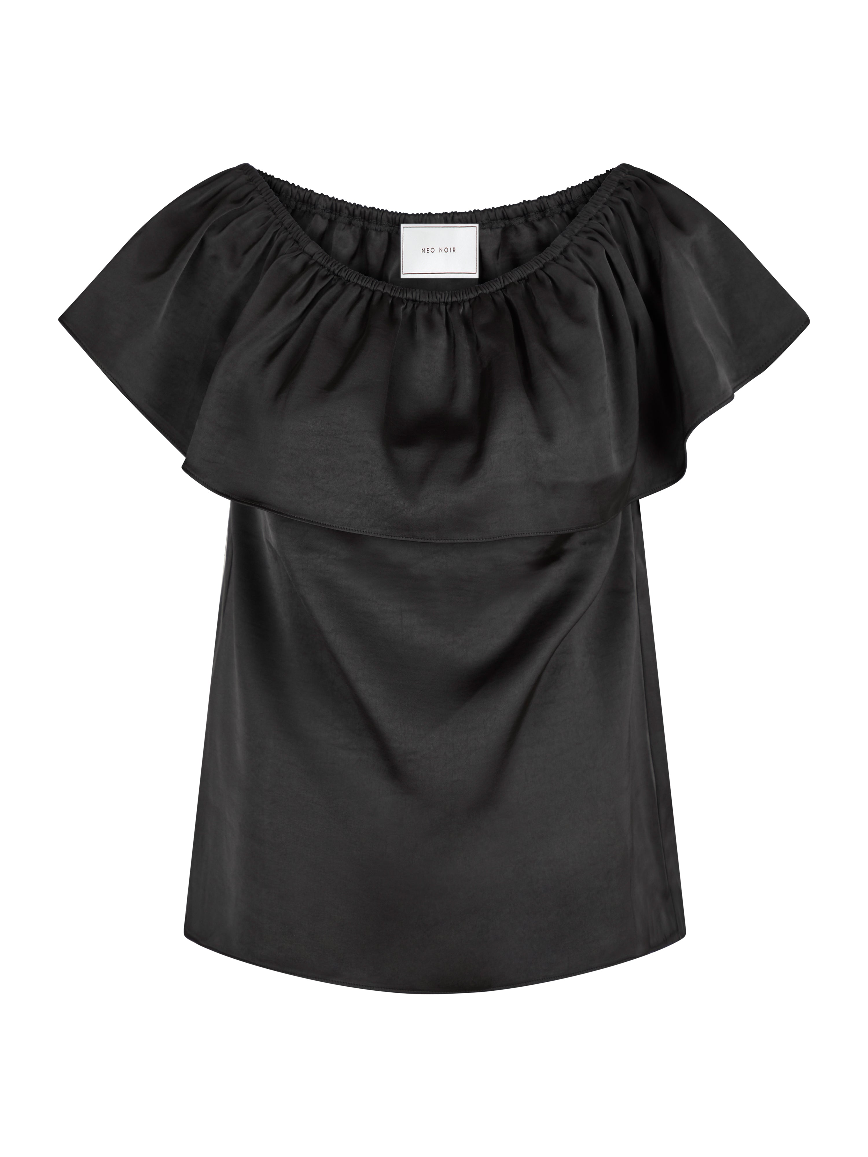 Neo Noir  Kris Heavy Sateen top - sort