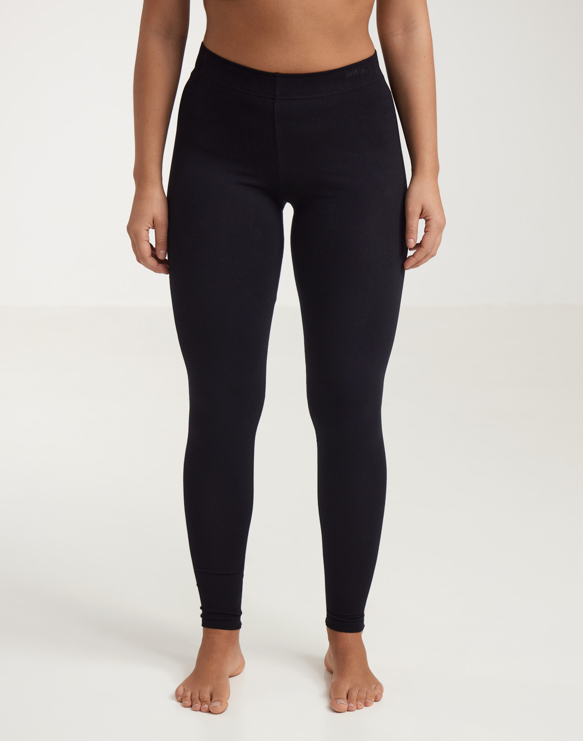 Legging van katoen voor dames in Zwart