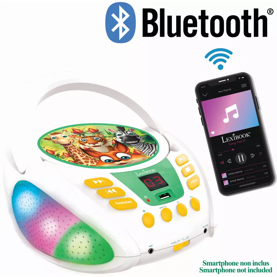 LEXIBOOK Tierfamilie Bluetooth CD-Player