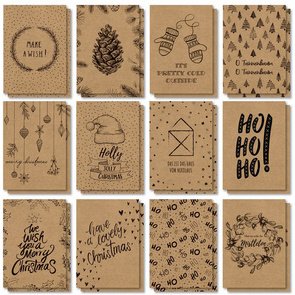 Set de cartes postales de Noël 'Natural Christmas', A6