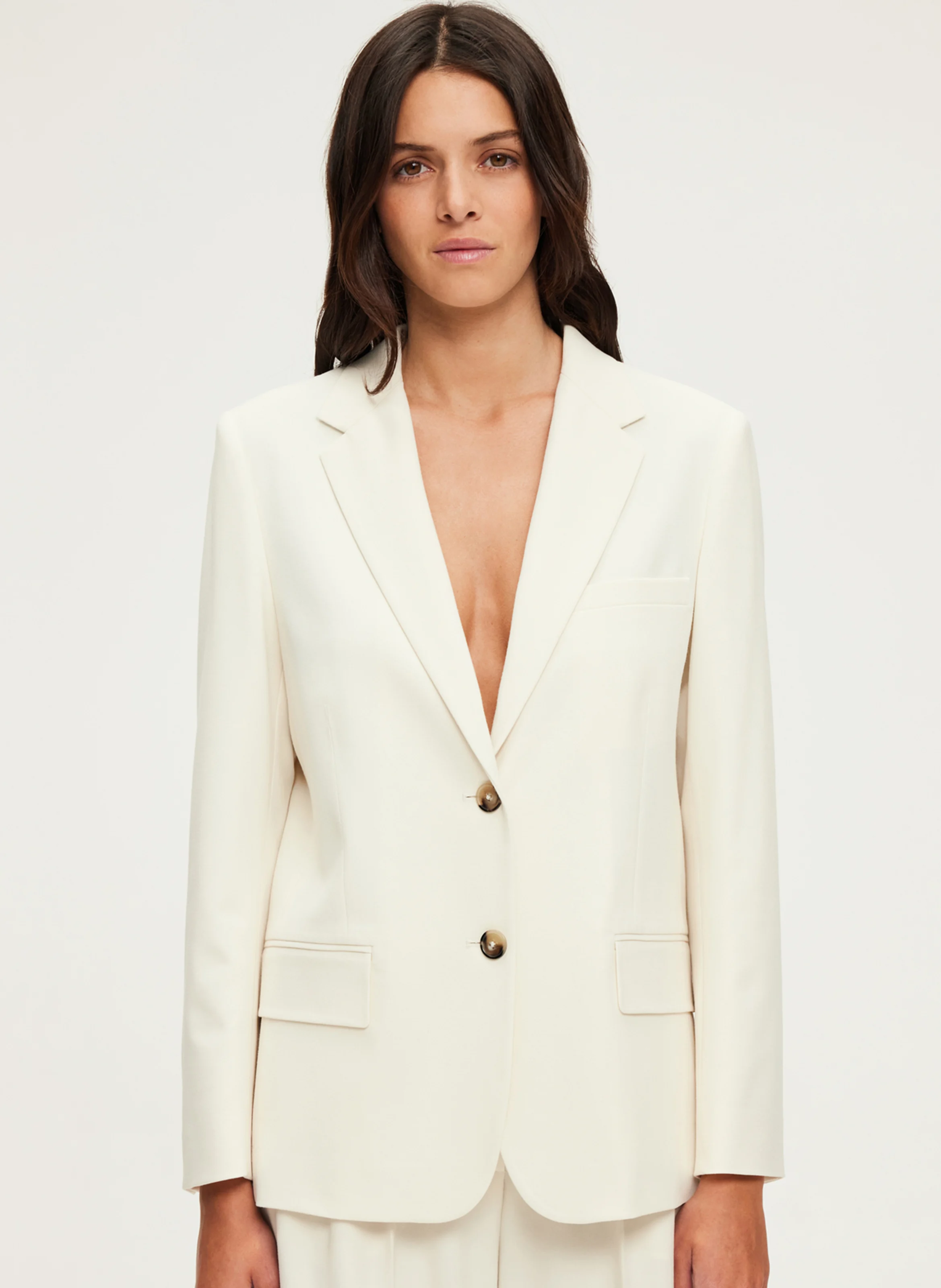 MADELEINE - Veste de tailleur droite| Beige