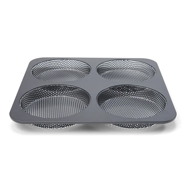 Moule perforé 4 pains burger Patisse