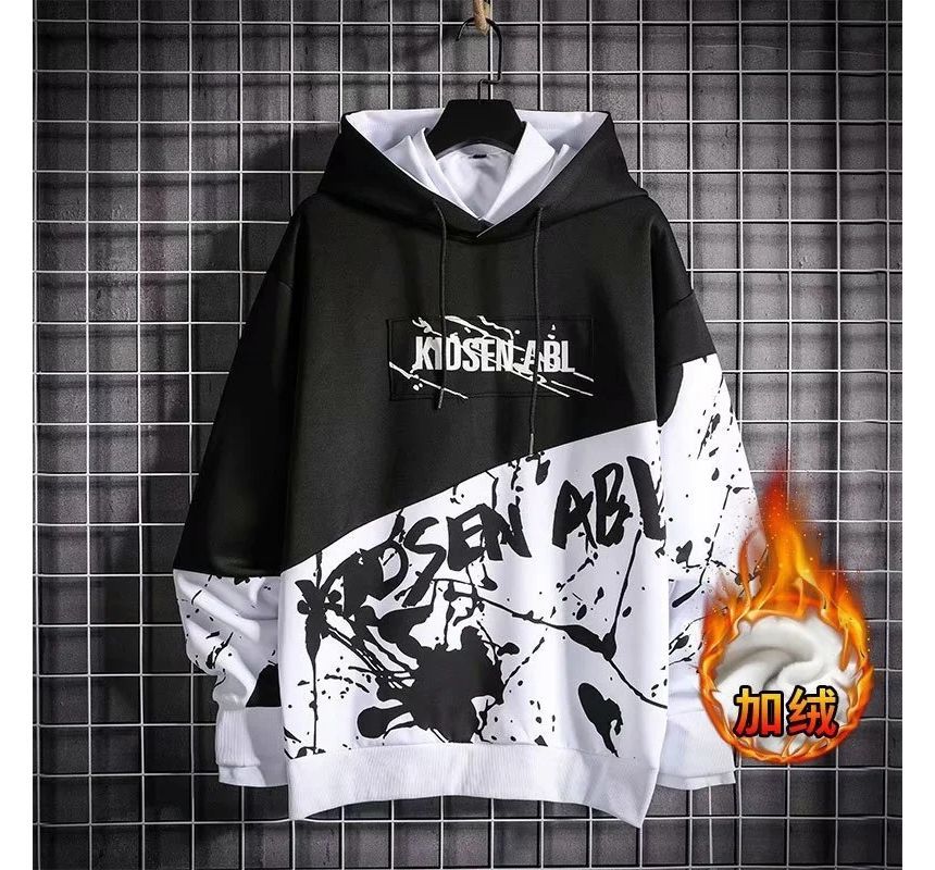 Lingaris - Lettering Two Tone Hoodie