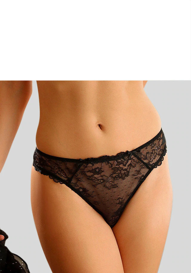LASCANA Slip , aus floraler Spitze