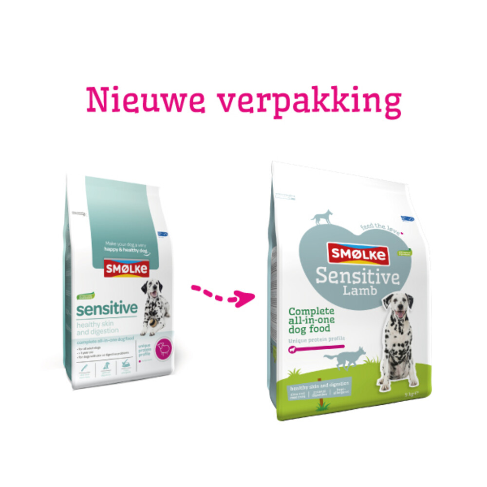 Smolke Hondenvoer Sensitive Lam3 kg