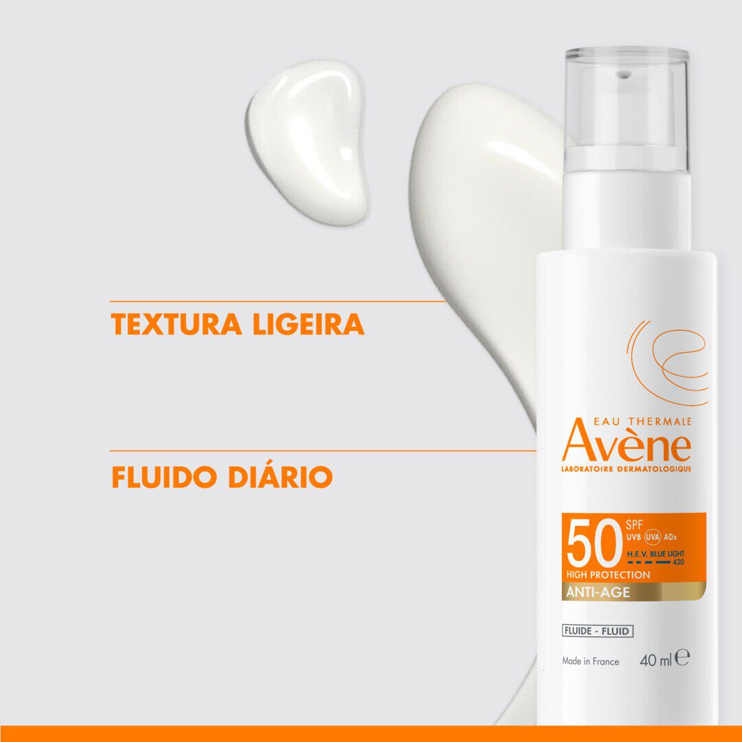 AVENE  Protetor Solar Fluído Anti-Idade SPF50 - 40ml