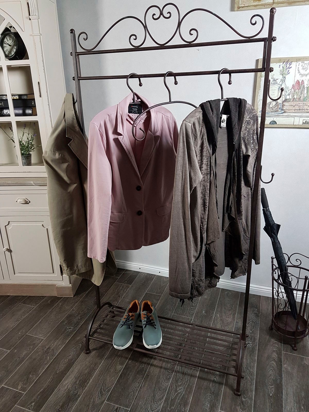 Ambiente Haus Garderobe »Garderobe Stange in Antikbraun - 162 cm« 1 Stk. tlg.