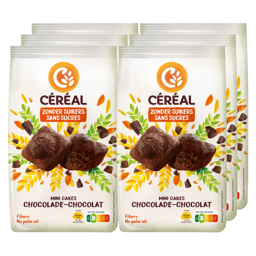 6x Céréal Mini Cakes Chocolade196 gr