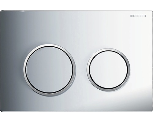 GEBERIT Omega 20 bedieningsplaat, verchroomde plaat / verchroomde knop / matte sierringen 115.085.KH.1